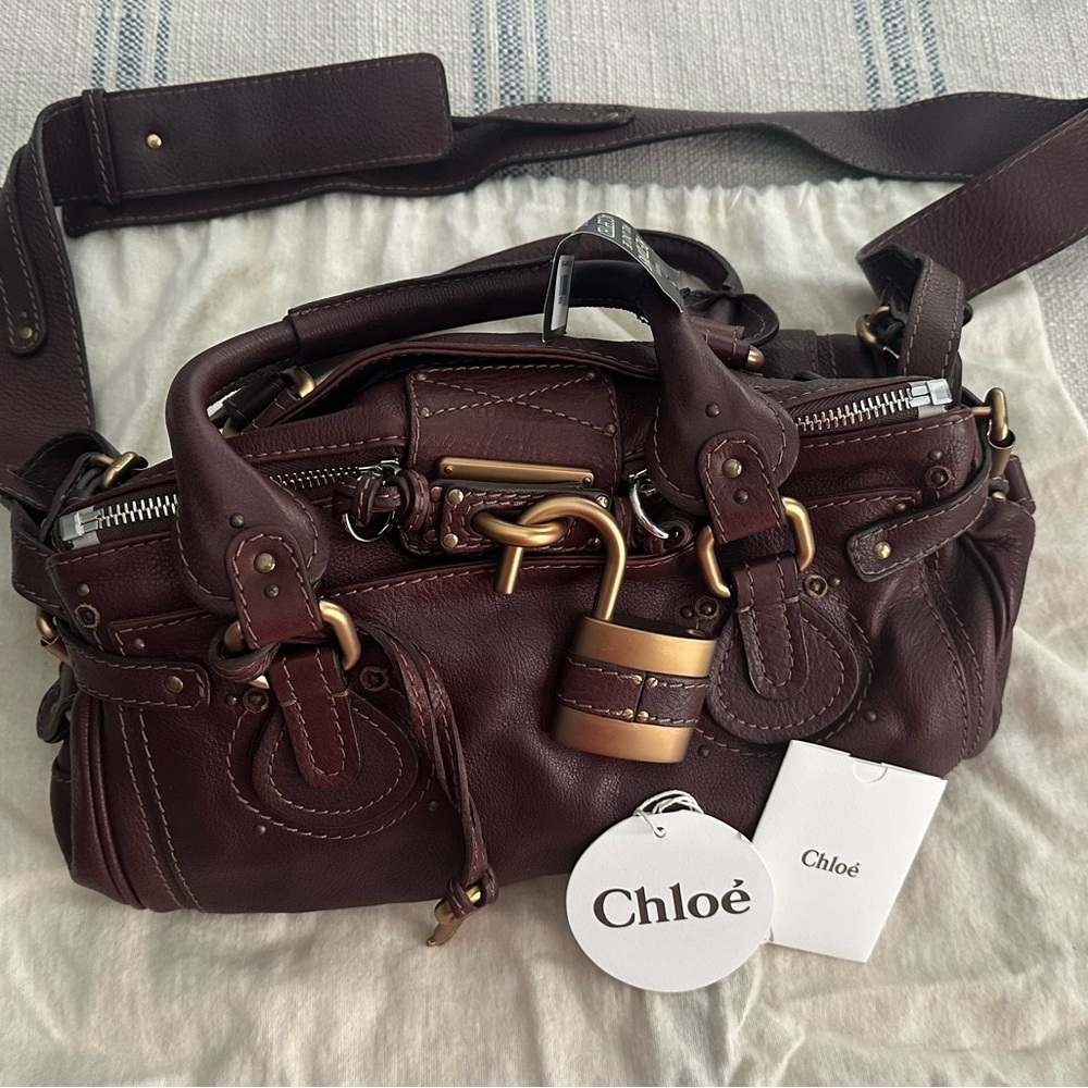 Chloe Paddington Original Chocolate Leather Brown Handbag Brand New With Tags
